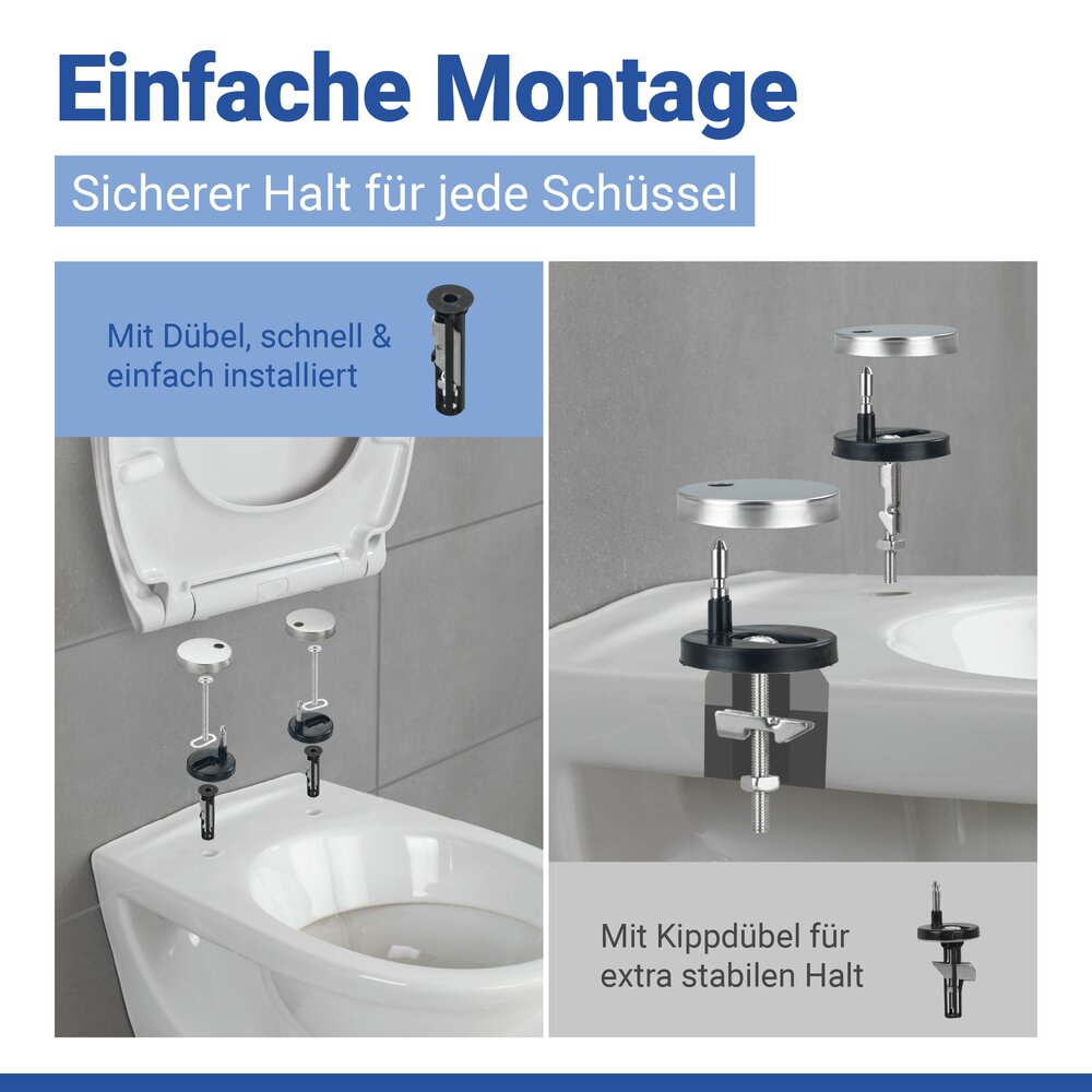 VORNO Neo weiss WC-Sitz belastbar bis 175 kg