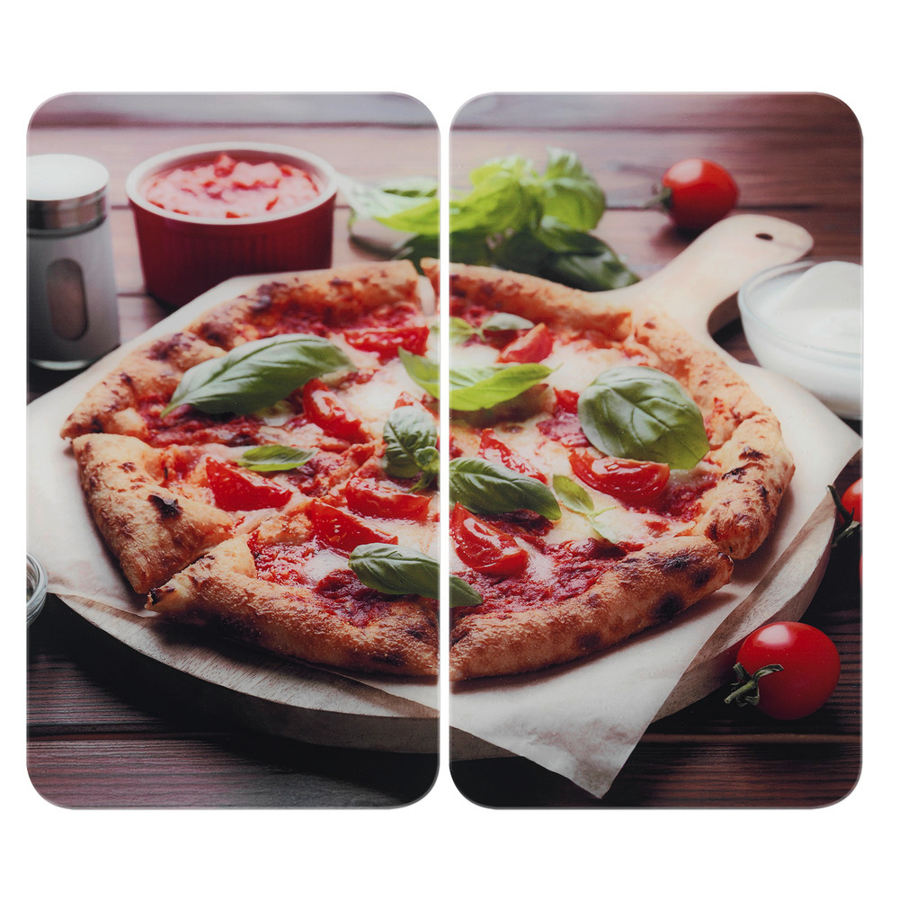Herdabdeckplatte Universal Mod. Pizza, 2er Set
