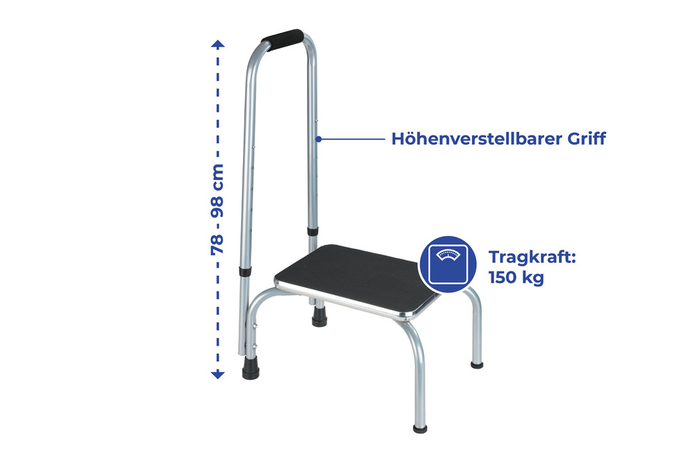 SECURA Sicherheits-Tritt, bis 150 kg belastbar