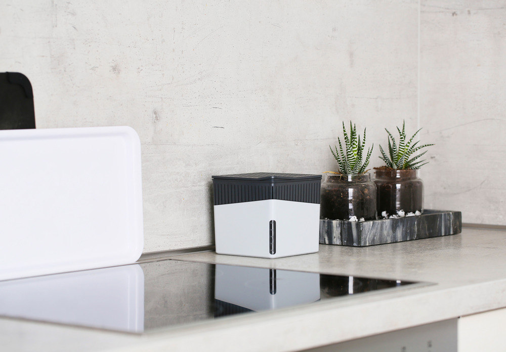 CUBE weiss Entfeuchter + 2x1000g Nachfüller