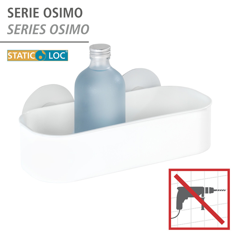 OSIMO weiss Static-Loc® Wandablage ohne Bohren