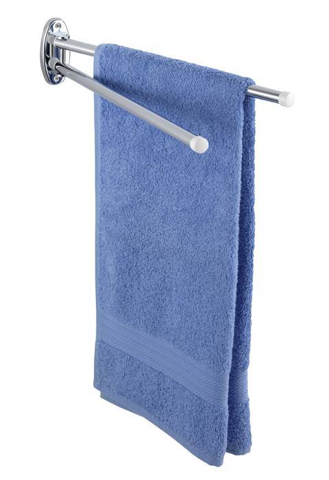 Hochwertiger Handtuchhalter mit zwei beweglichen übereinanderliegenden Armen 