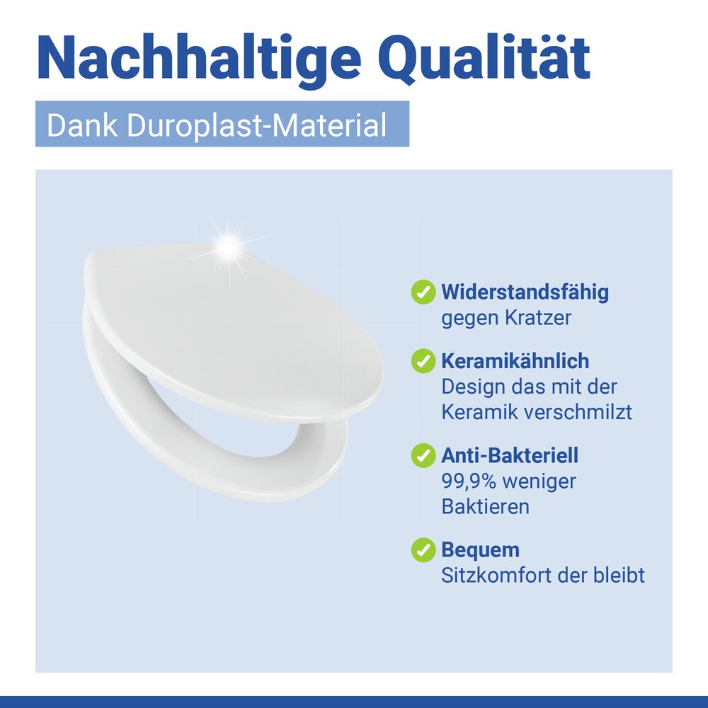 VORNO Neo weiss WC-Sitz belastbar bis 175 kg