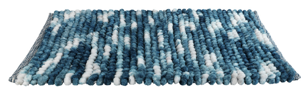 25254100_badteppich-urdu-blau2 URDU blau Badteppich, 55x65cm, fusselfrei