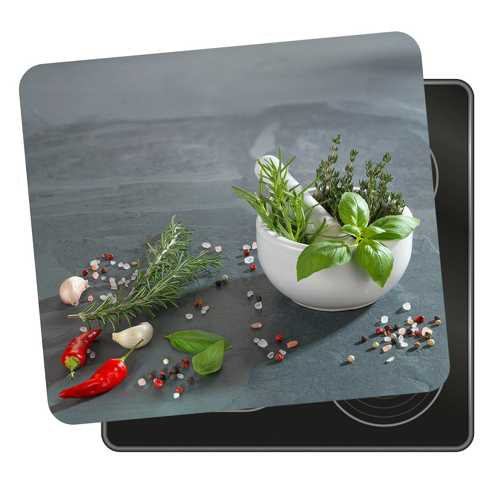 KRÄUTERKÜCHE Multiplatte 56x50 cm aus Glas