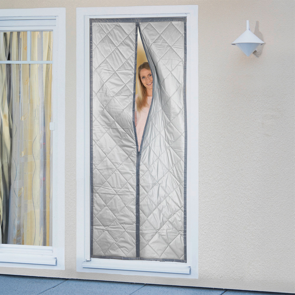 Thermo-Türvorhang 80x200 cm, reflektierende Außenseite