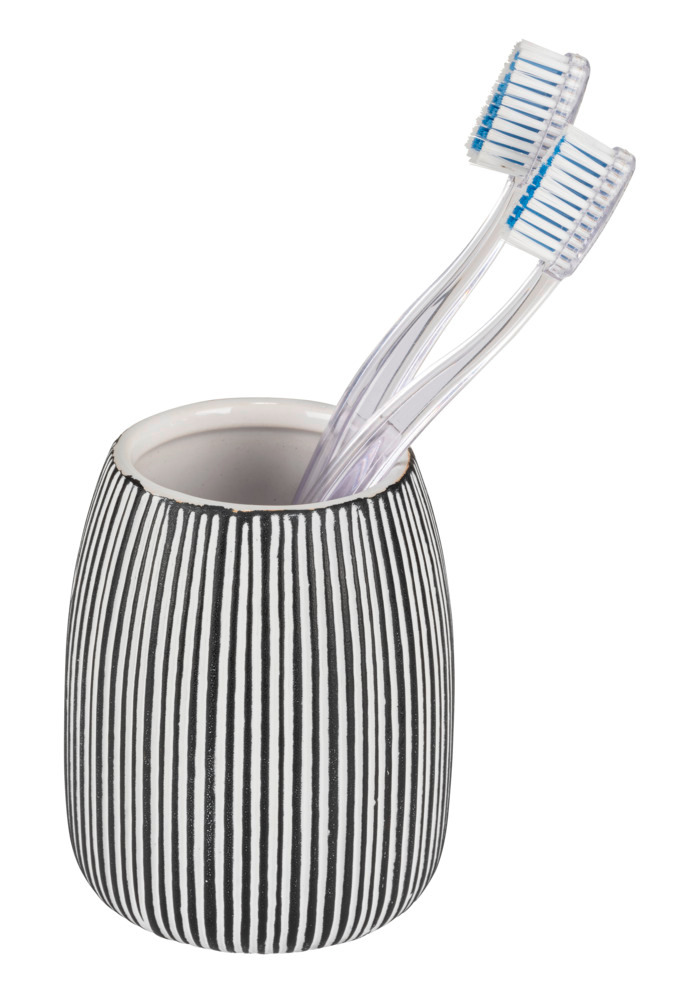 PASCOLI schwarz Badzubehör-Set aus Keramik, 2-teilig PASCOLI schwarz Badzubehör-Set aus Keramik, 2-teilig
