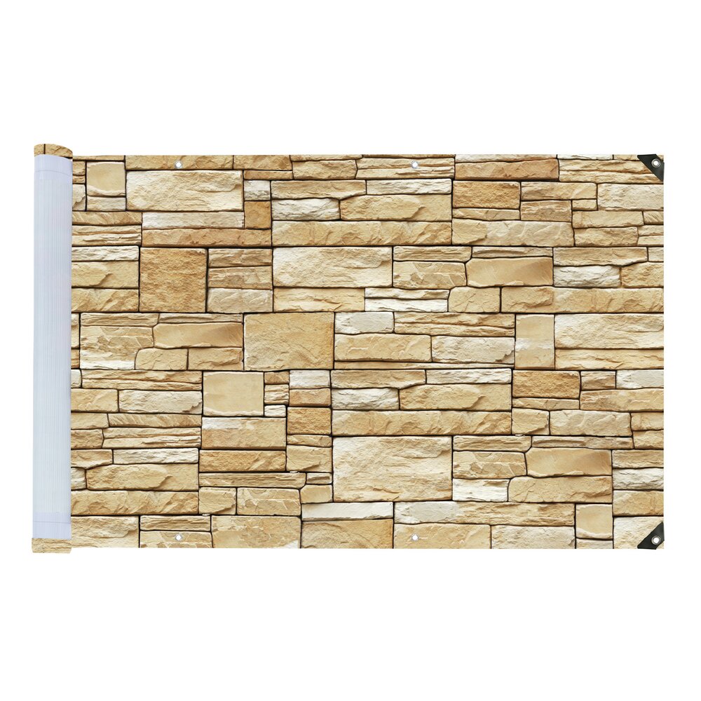 MAUER Balkon-Sichtschutz, 85x500 cm