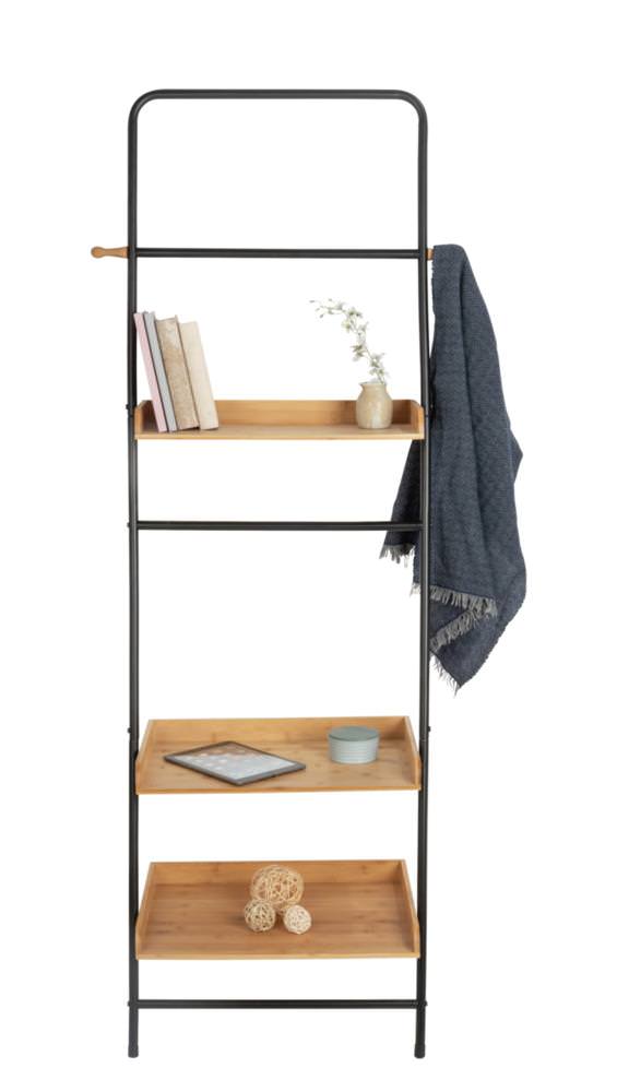 50706100-standregal-loft9 LOFT Standregal mit 3 Ablagen aus Bambus
