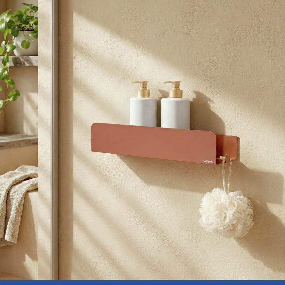 LIZAN braun Turbo-Loc® Wandablage aus Edelstahl