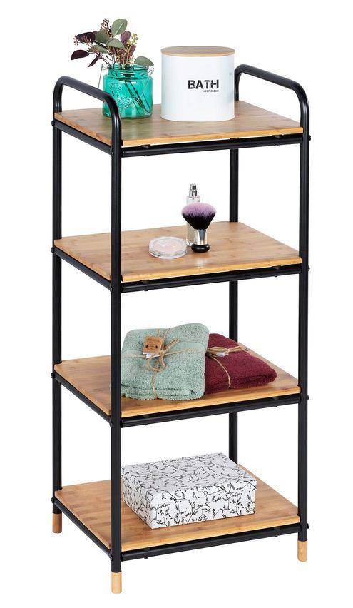 LOFT Standregal mit 4 Etagen aus Bambus