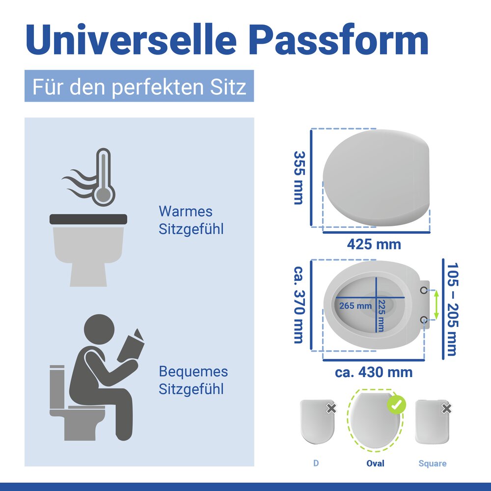 BAMBUSA WC-Sitz belastbar bis 300 kg