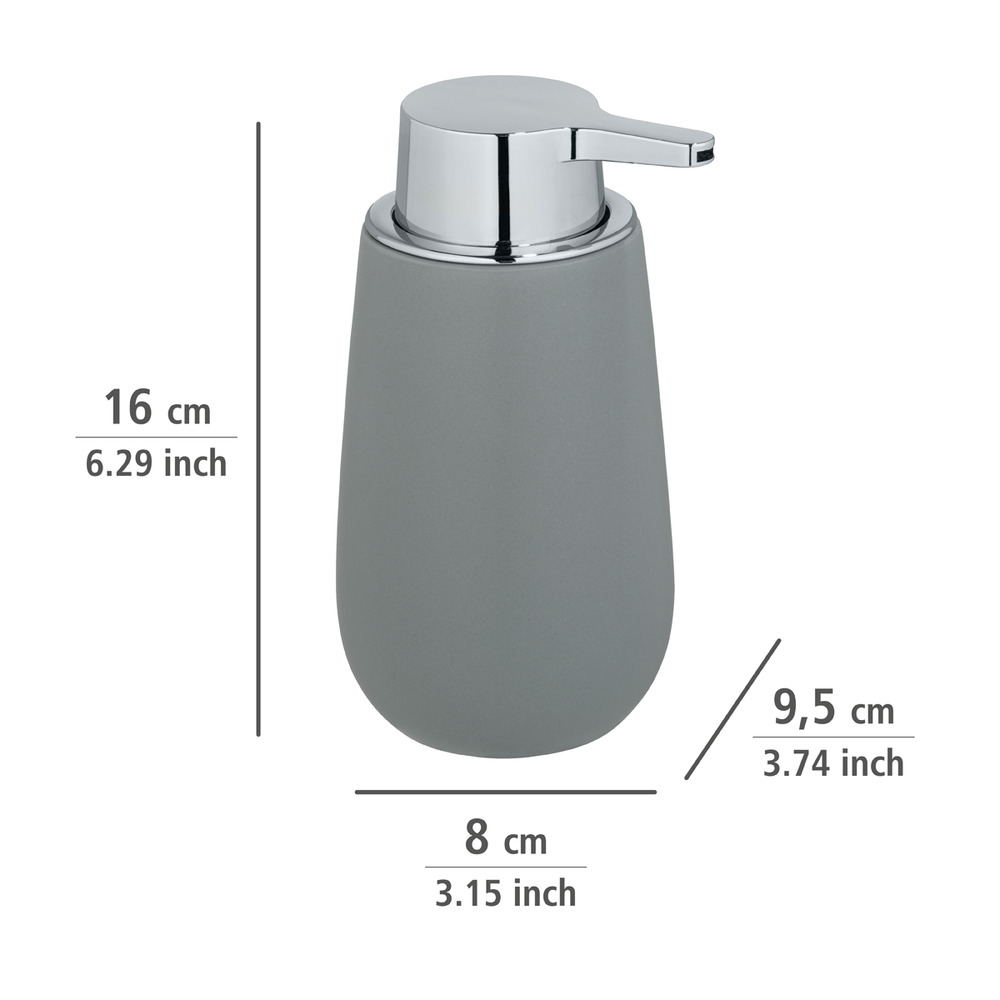 BADI grau Badzubehör-Set, 2-teilig