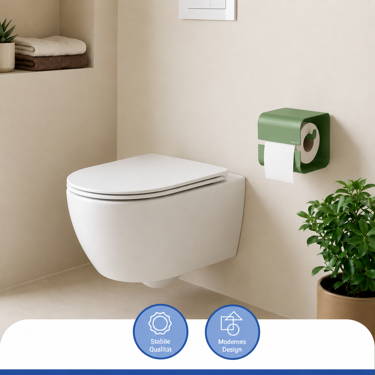 LIZAN grün Turbo-Loc® Toilettenpapierhalter