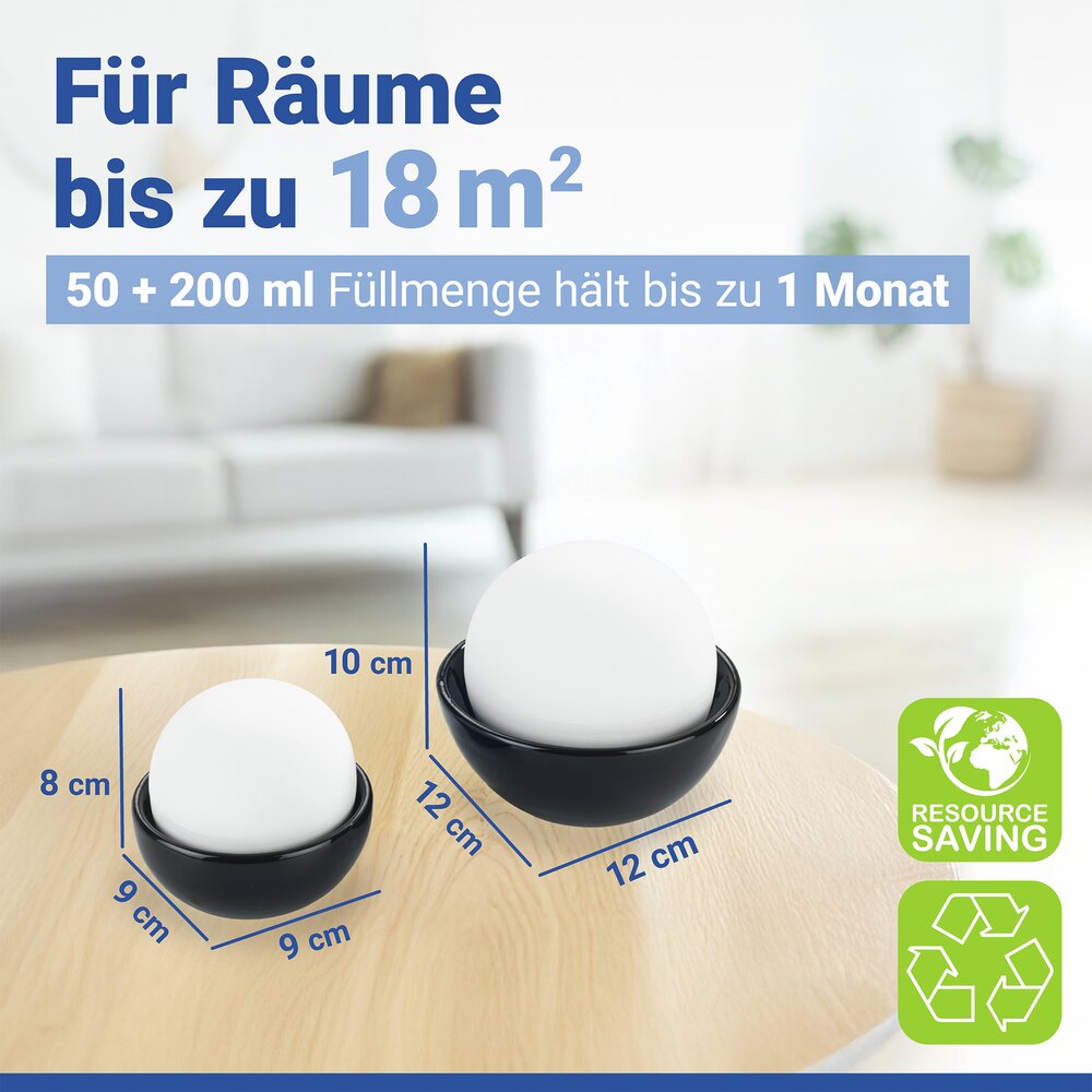 RONDO Luftbefeuchter aus Keramik, 2er-Set