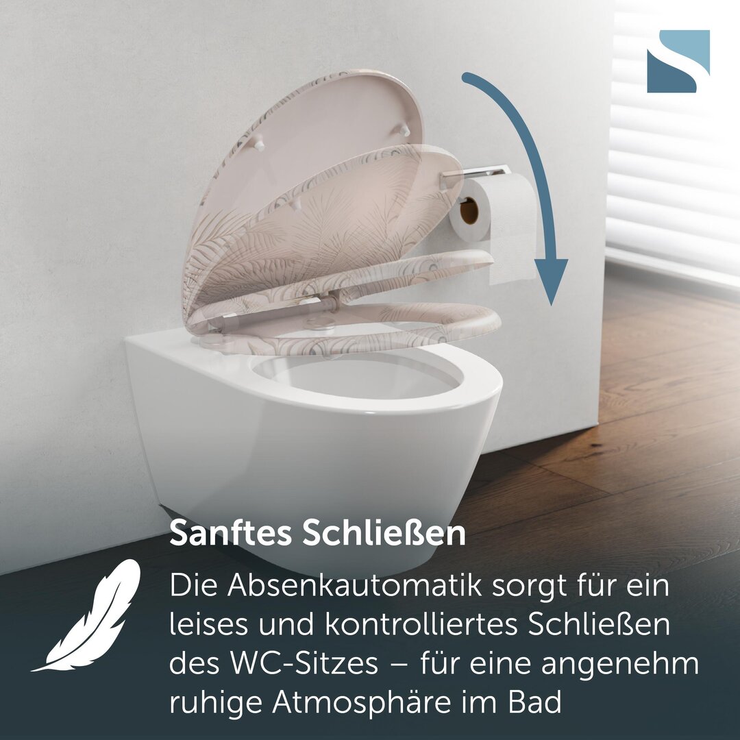 PALM LEAVES WC-Sitz mit Absenkautomatik
