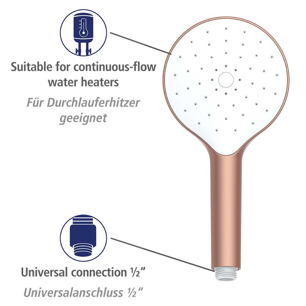 24929100_duscjkopf-automati-cleaning-rose4 AUTOMATIC Cleaning rosé Duschkopf Ø12 cm