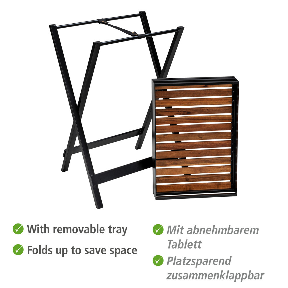 TABA Beistelltisch mit Tablett aus Akazienholz 