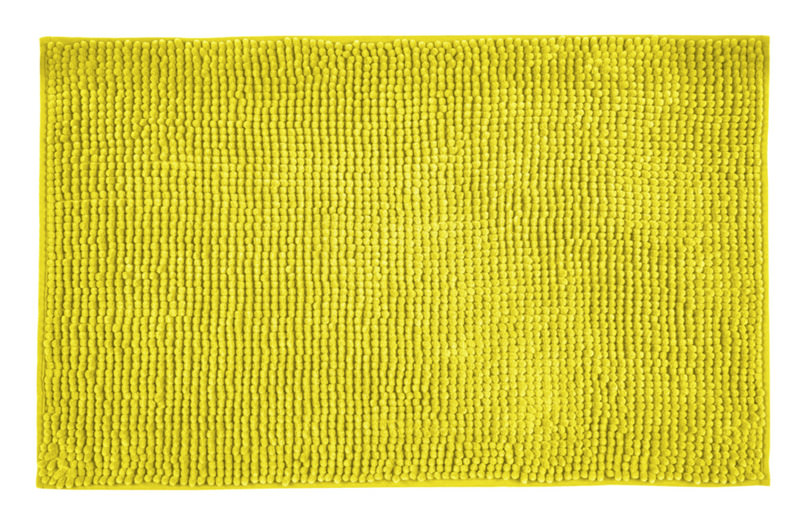 CHENILLE Gelb Badteppich, 50x80 cm, waschbar