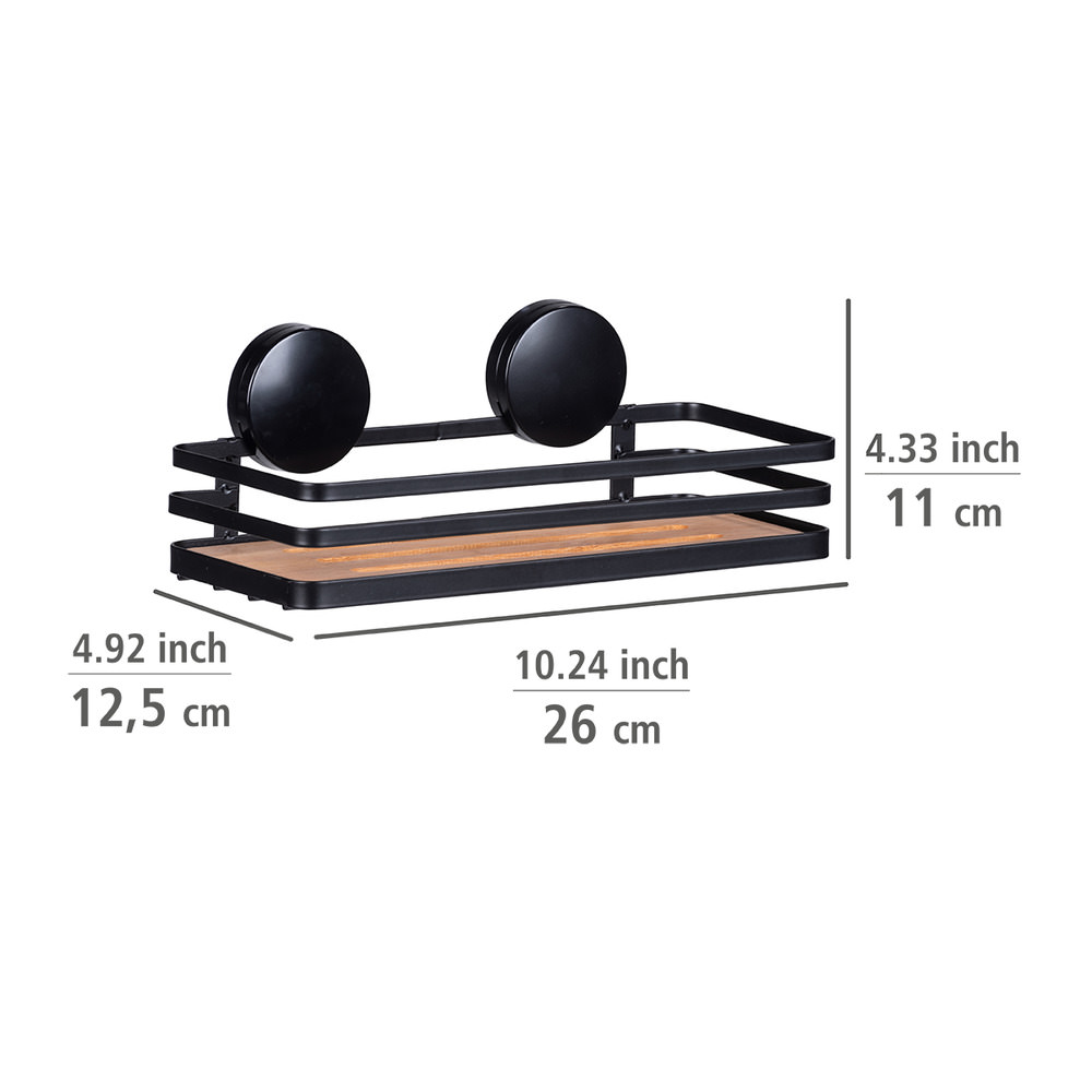 ALBA Wandablage aus Bambus und Stahl