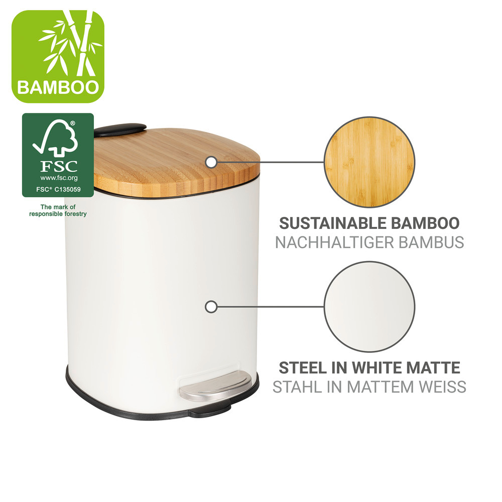 FIANEMA weiss Kosmetikeimer, 3 l, Easy Close FIANEMA weiss Kosmetikeimer, 3 l, Easy Close