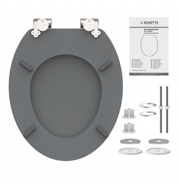 SPIRIT GREY WC-Sitz mit Absenkautomatik