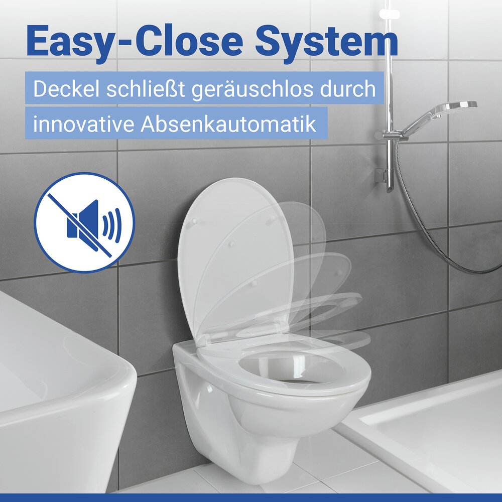 KOS weiss WC-Sitz nur 1200 g, belastbar bis 200 kg