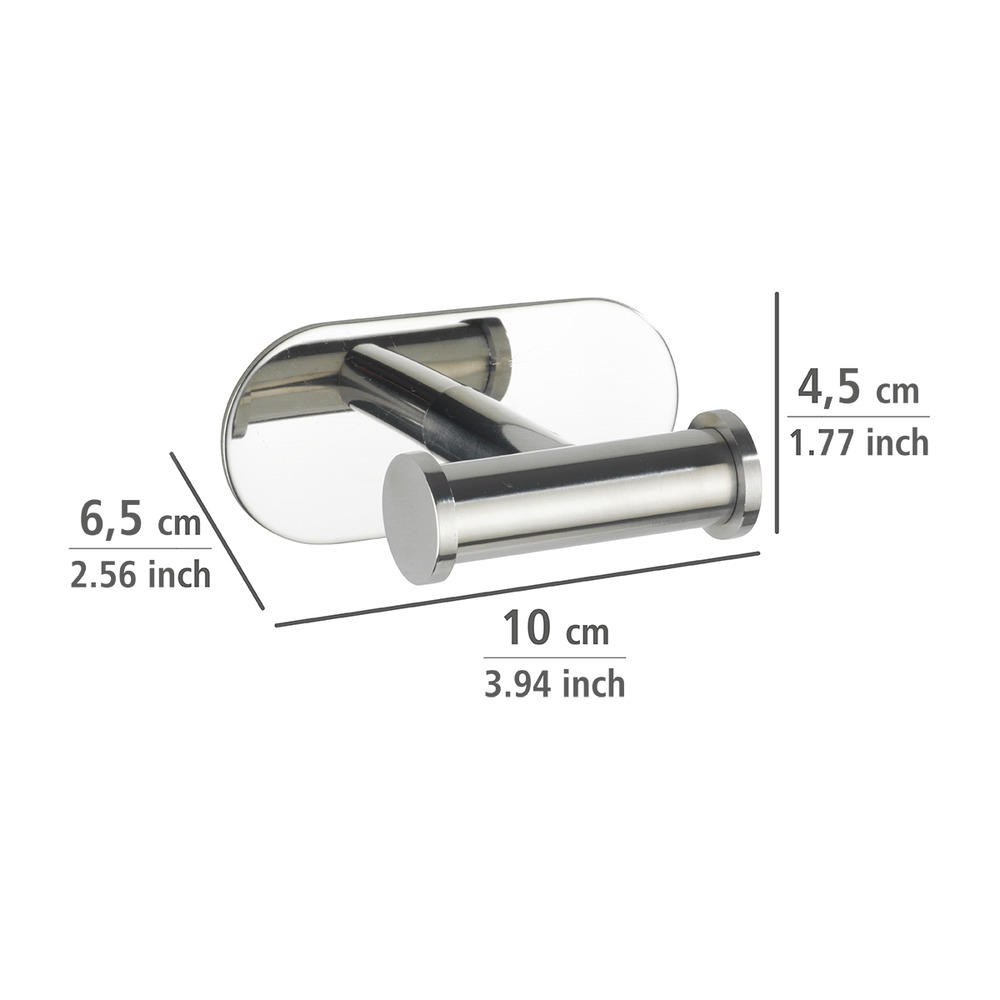 Duo OREA Shine Turbo-Loc® Wandhaken, Edelstahl Duo OREA Shine Turbo-Loc® Wandhaken, Edelstahl