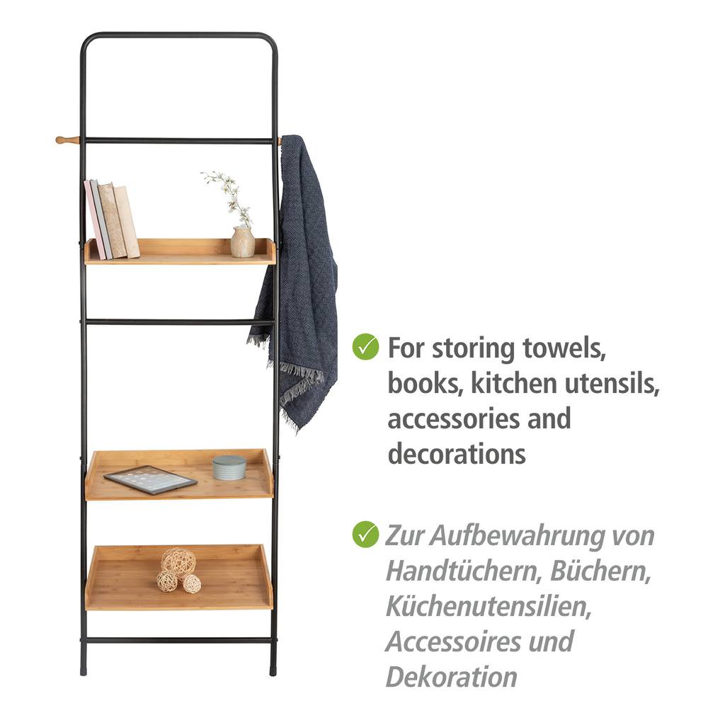 50706100-standregal-loft4 LOFT Standregal mit 3 Ablagen aus Bambus