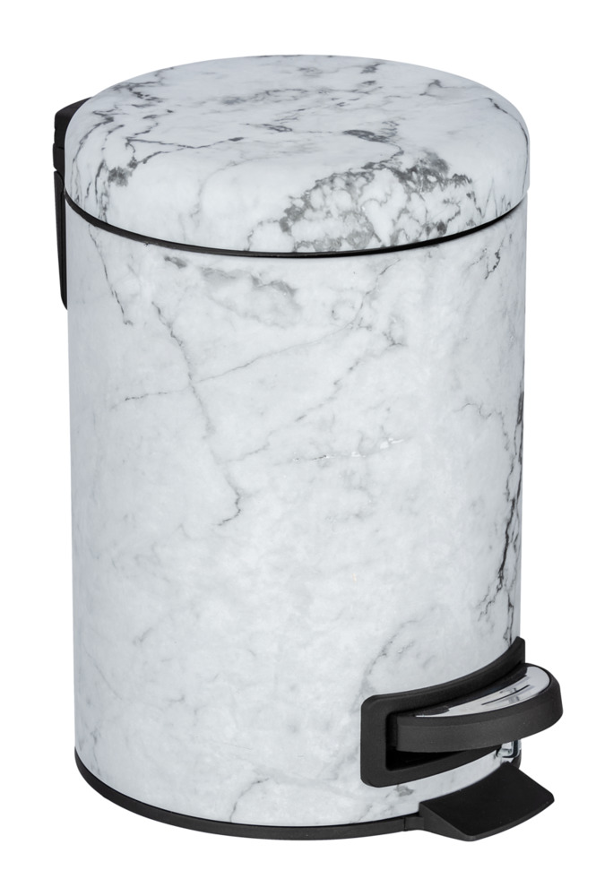 ONYX Treteimer 3 Liter, Marmor-Optik