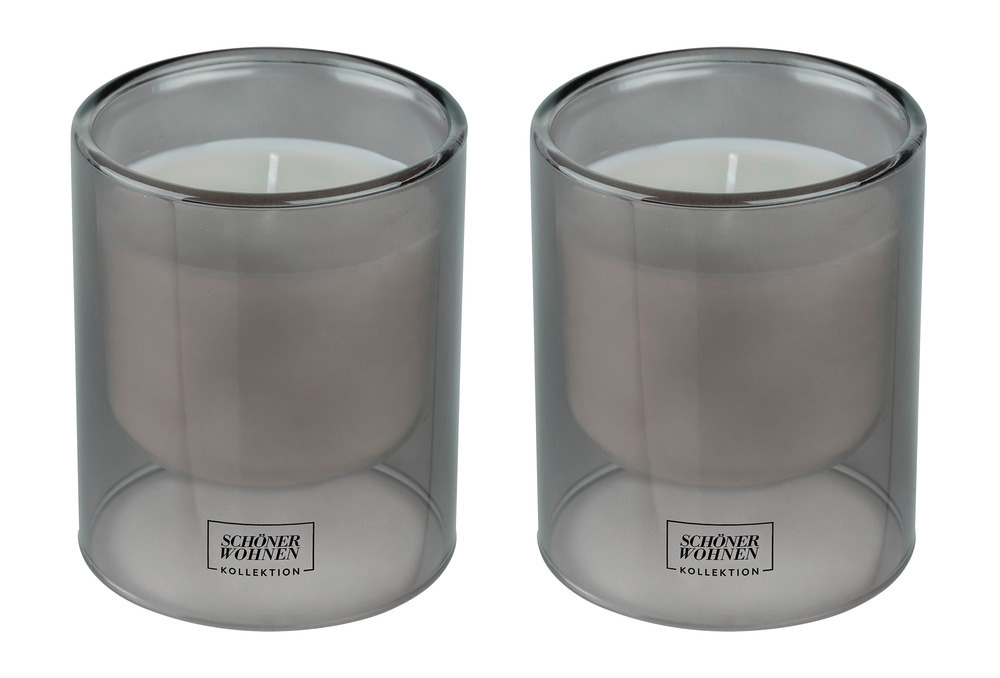 Duftkerze Mod. Cedar L, 2er Set