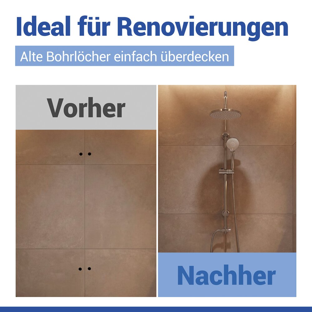 UNO chrom Brauseset mit 2 Duschköpfen