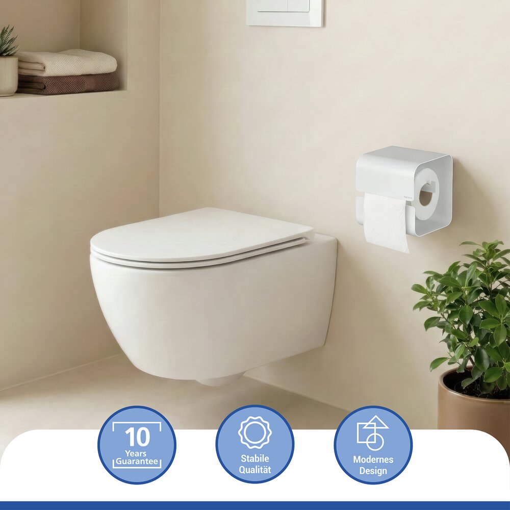 LIZAN weiss Turbo-Loc® Toilettenpapierhalter