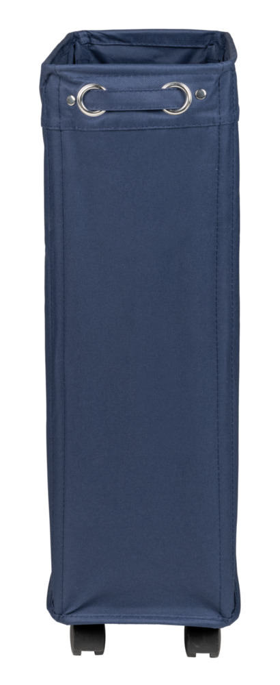 CORNO navy Wäschekorb mit Rollen, 43 Liter