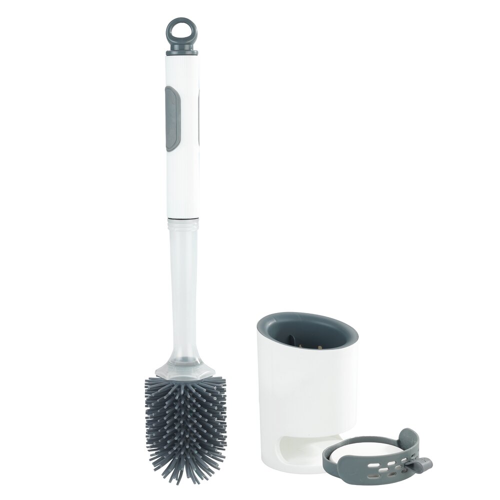 2in1 WC-Garnitur mit Reinigungsmittel-Spender
