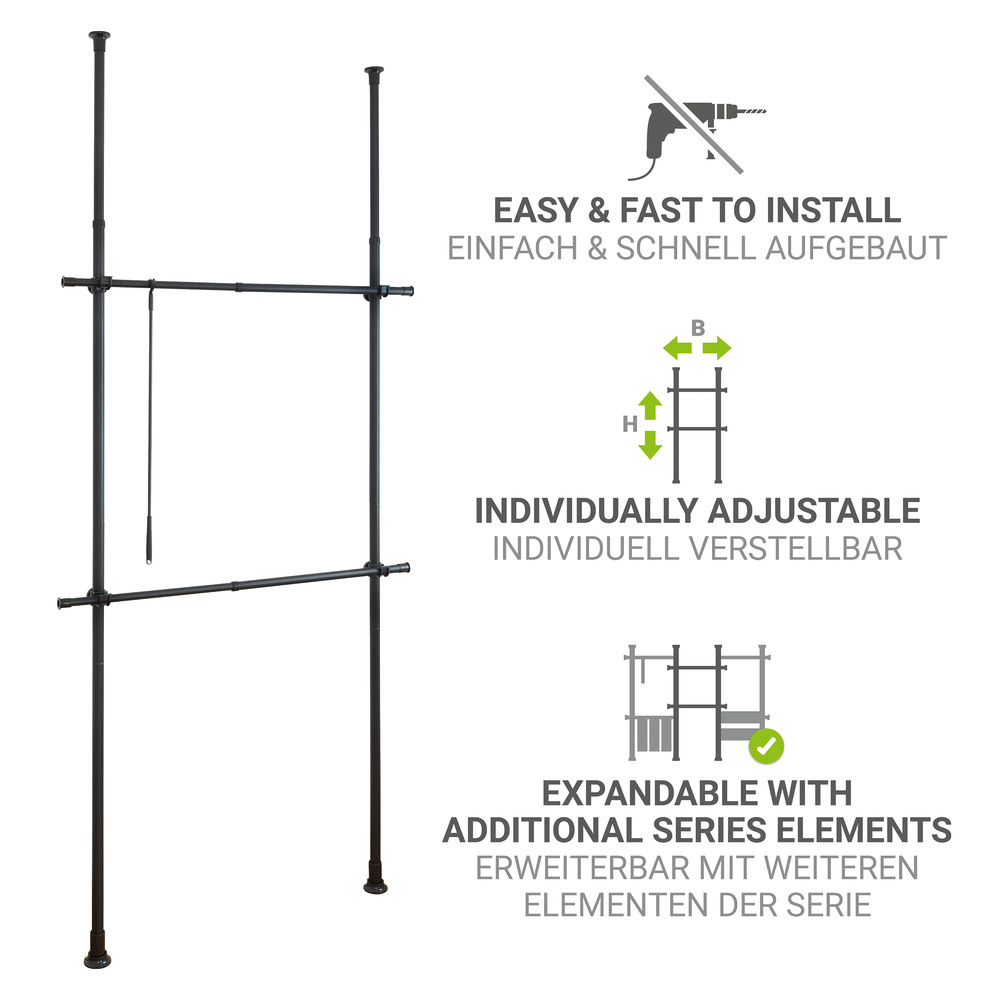 HERKULES Teleskop-System Kombination BASIC schwarz