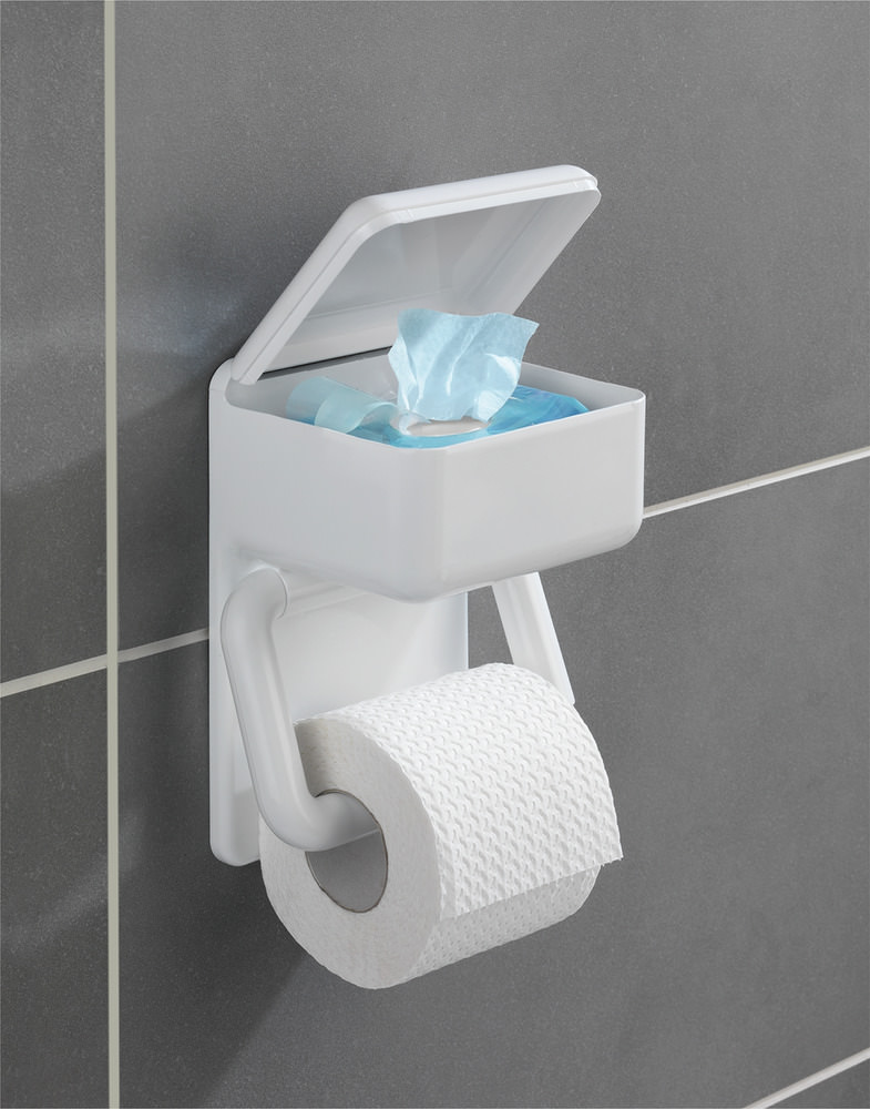 Toilettenpapierhalter 2 in 1 mit Utensilienbox