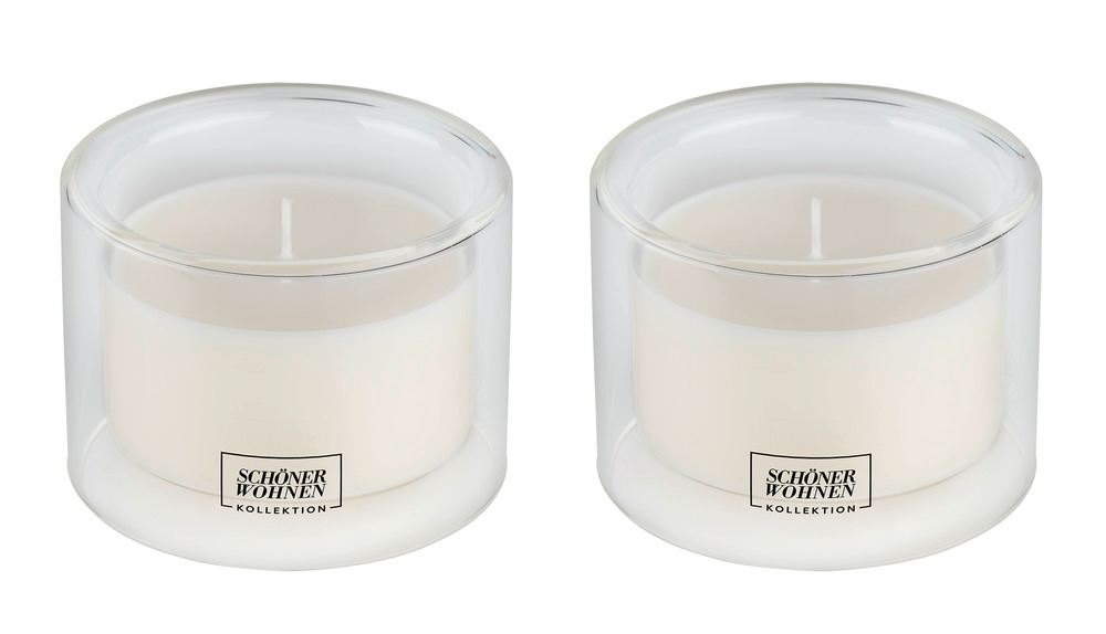 Duftkerze Mod. Lemongrass M, 2er Set