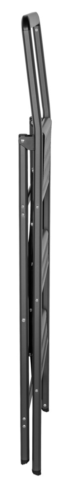 COMPACT dunkelgrau Alu-Klapptrittleiter, 3-stufig