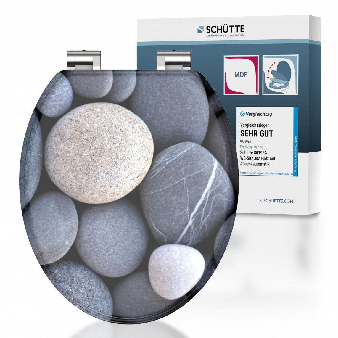 GREY STONES WC-Sitz mit Absenkautomatik
