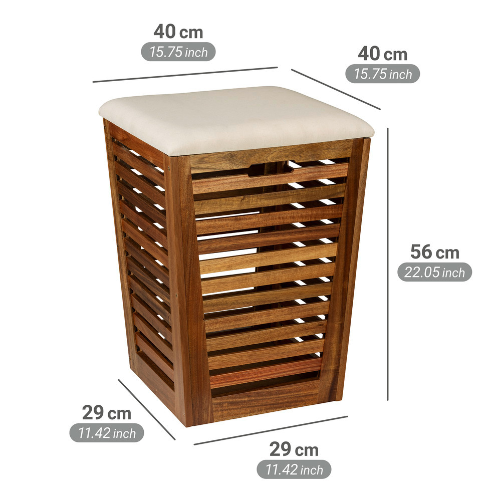 FONDI Wäschetruhe mit Sitzpolster, 55 Liter
