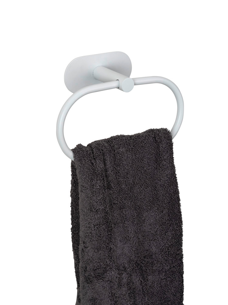 OREA White matt Turbo-Loc® Handtuchring aus Edelstahl OREA White matt Turbo-Loc® Handtuchring aus Edelstahl