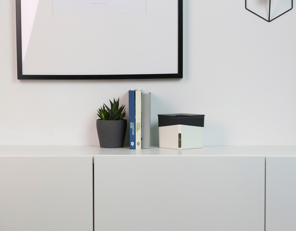 CUBE weiss Entfeuchter + 2x1000g Nachfüller