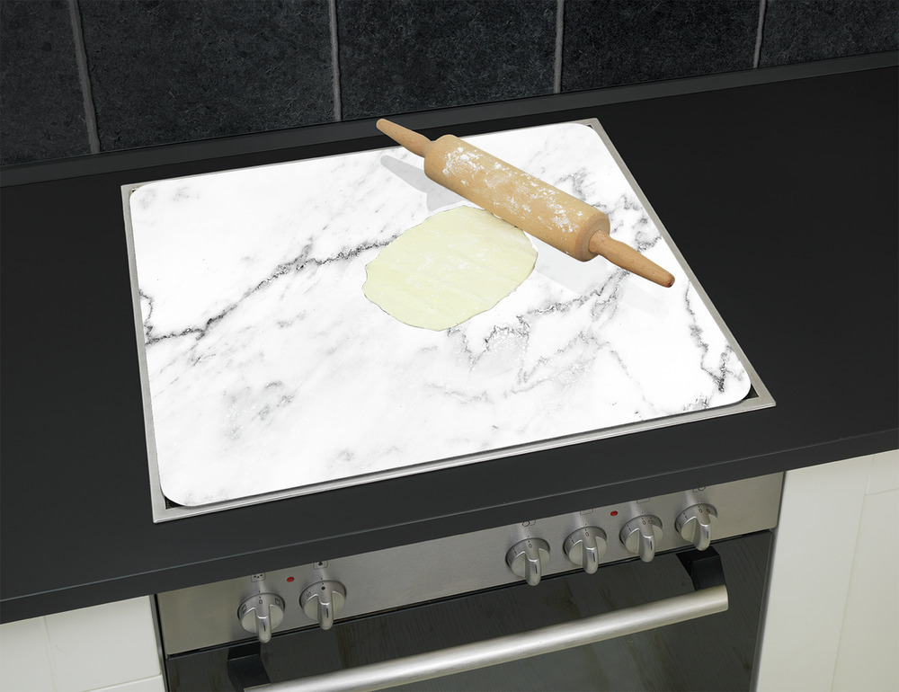MARMOR weiss Multiplatte 56x50 cm aus Glas MARMOR weiss Multiplatte 56x50 cm aus Glas