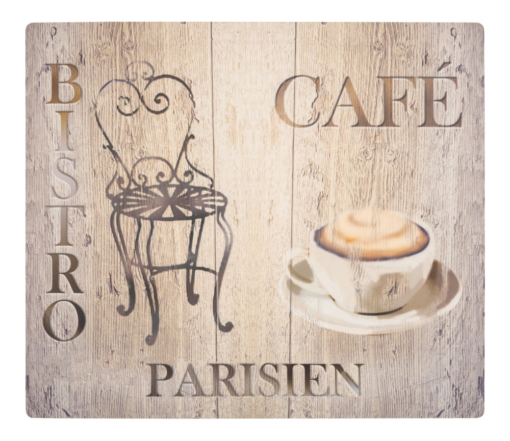 Abdeckmatte Mod. Bistro, mehrfarbig, PVC, 60x52 cm