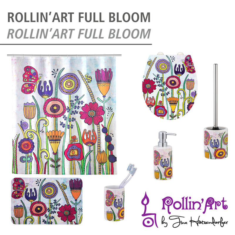 Rollin'Art FULL BLOOM Badematte, 45x75 cm