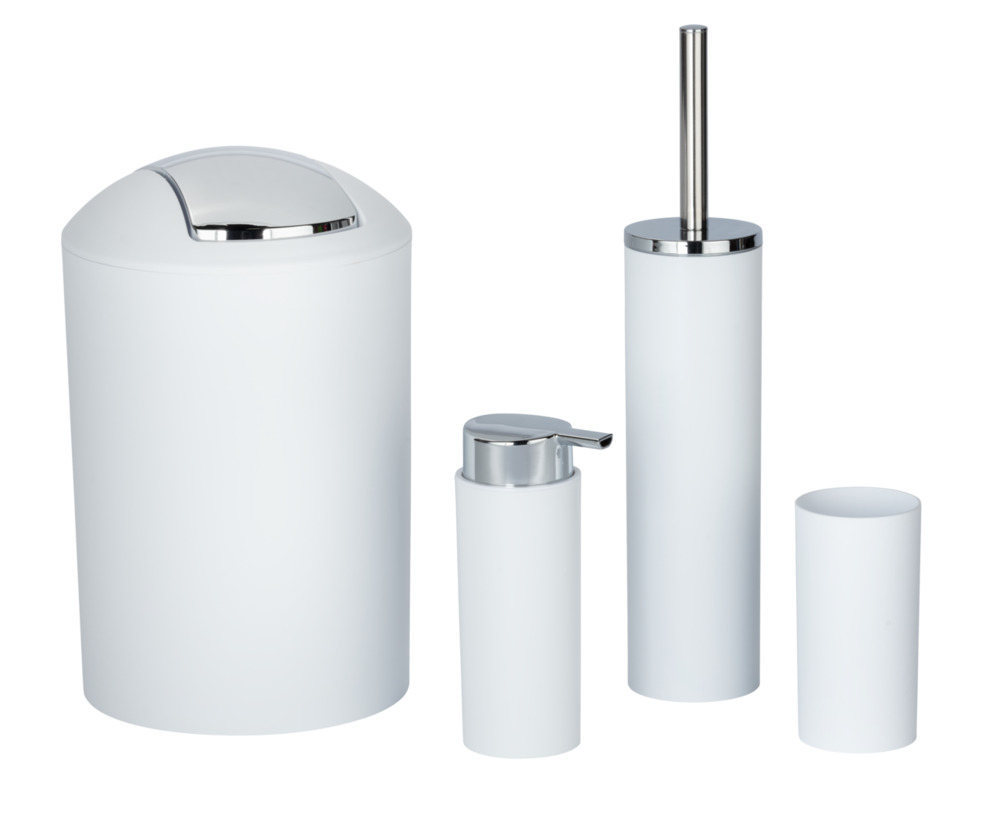 CALVO weiss matt Badzubehör-Set, 4-teilig