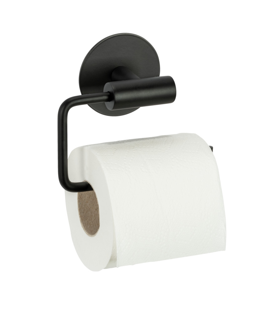 MELETO schwarz Toilettenpapierhalter, ohne Bohren