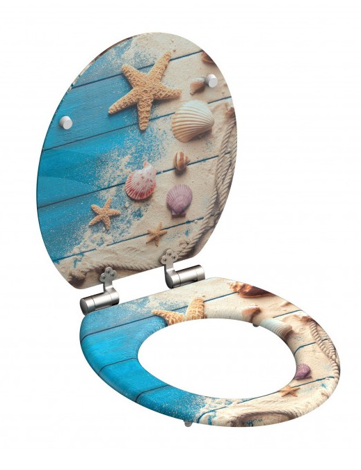 BEACH AND WOOD WC-Sitz mit MDF-Holzkern
