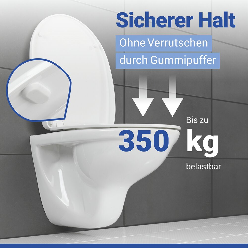 BIBAN WC-Sitz belastbar bis 350 kg